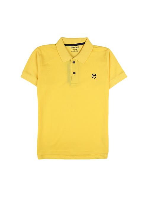 yellow cotton solid t-shirt - 19423064 - Very Small Image - 1