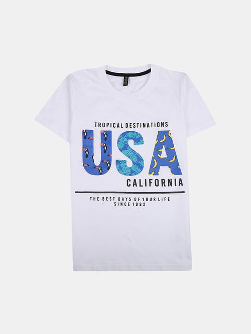 boys round neck printed t-shirt - 19423182 - Very Small Image - 1