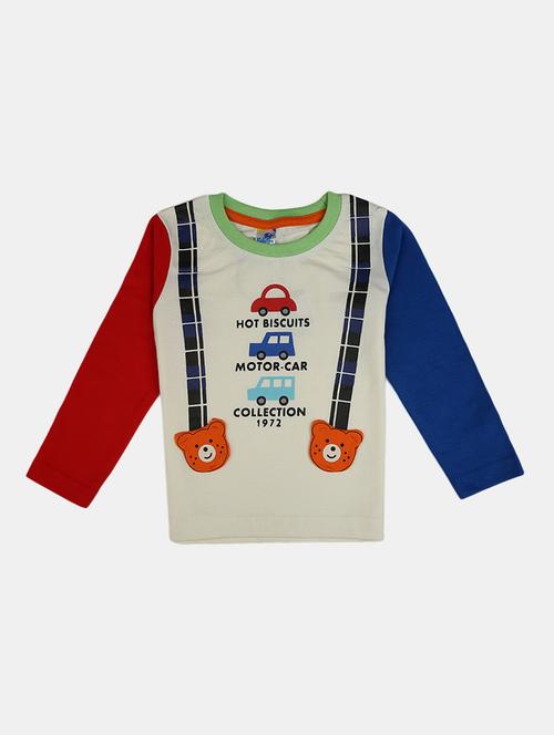 boys round neck printed t-shirt - 19423309 - Very Small Image - 1