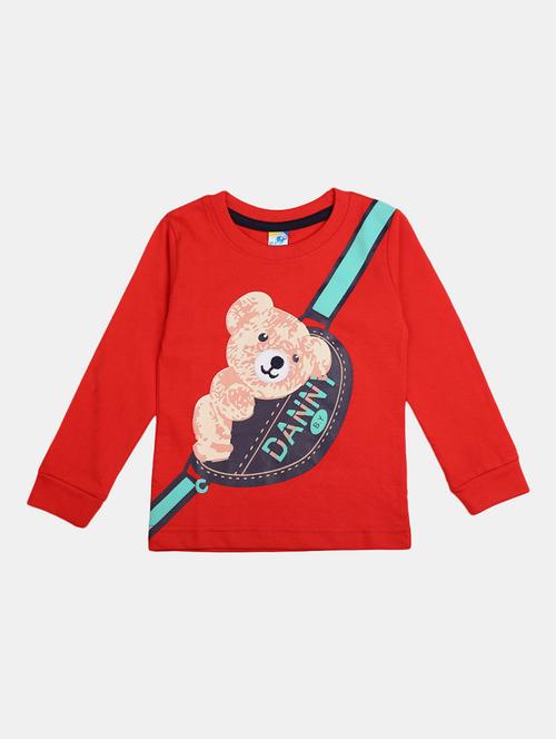 boys round neck printed t-shirt - 19423314 - Very Small Image - 1