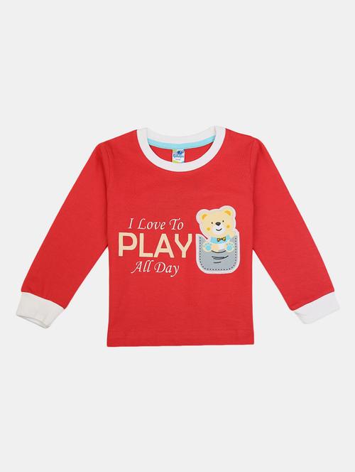 Boys Round Neck Printed T-shirt - 19423322 - Very Small Image - 1