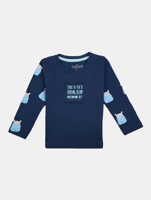 boys round neck printed t-shirt - 19423336 - Very Small Image - 1