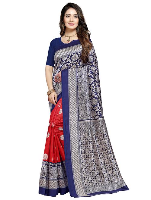 women's banarasi saree with blouse - 19423883 - Very Small Image - 1