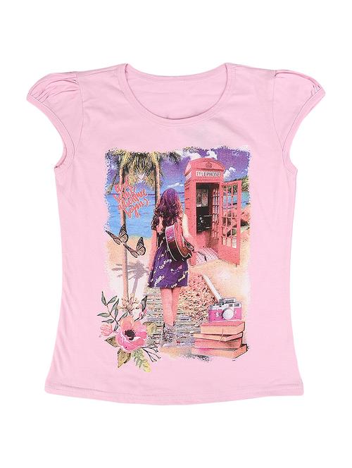 pink printed regular tee - 19430507 - Very Small Image - 1