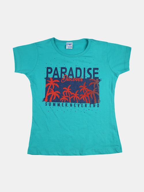 girls round neck printed regular tee - 19430737 - Very Small Image - 1