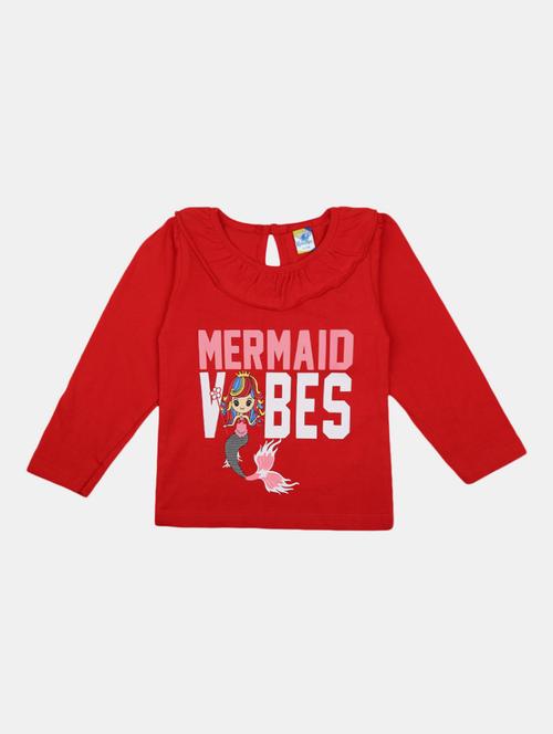 girl round neck cotton tee - 19430958 - Very Small Image - 1