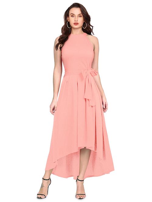 solids rayon fit & flare dress - 19431058 - Very Small Image - 1