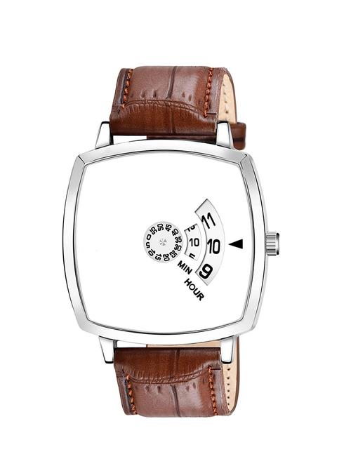 white leather watch - 19431296 - Very Small Image - 1