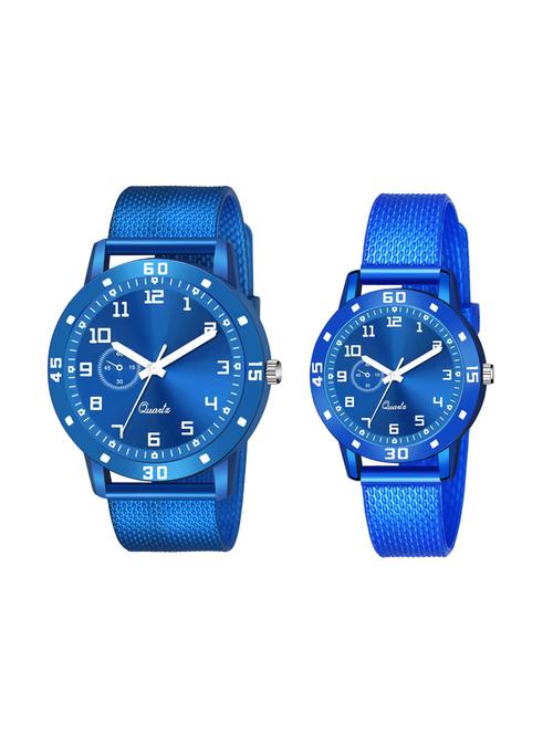 brown single round dial brown safar strap watch for couple - 19431469 - Very Small Image - 1