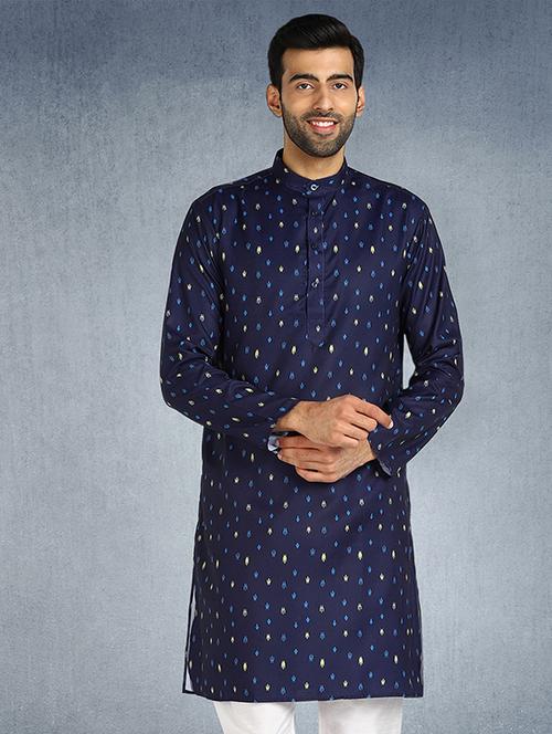 printed cotton long kurta - 19432061 - Very Small Image - 1