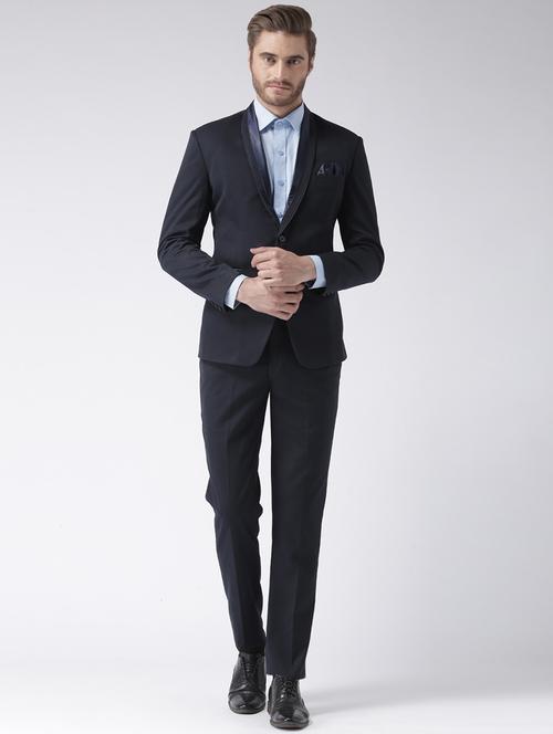 blue solid 2-piece suits suit - 19433292 - Very Small Image - 1