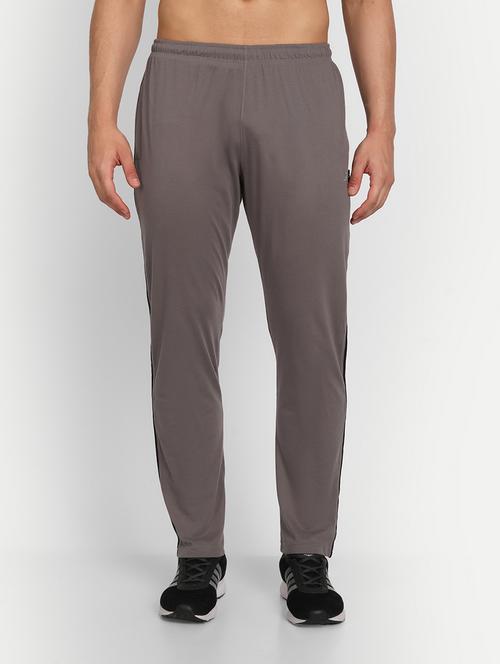 silver solid full length track pant - 19433411 - Very Small Image - 1