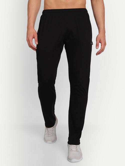 black solid full length track pant - 19433419 - Very Small Image - 1