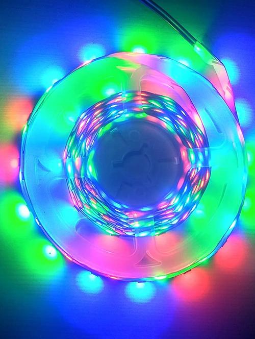 rsct 4 meter 2835 led light non waterproof led strip fall ceiling light for diwali with adaptor/driver 60 led/meter ( multi) - 19435251 - Very Small Image - 1