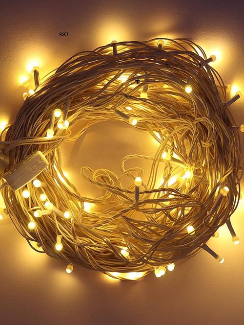 rsct 15 meter  led decorative pixel led string/rice light single colour diwali led ladi string light for home décor (warm white) - 19435269 - Very Small Image - 1