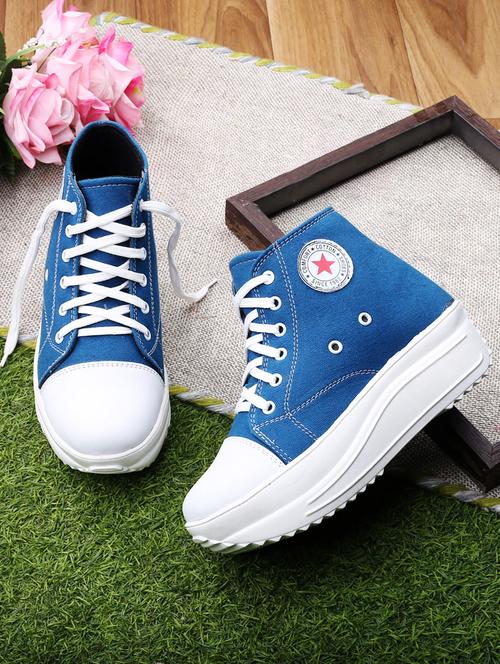 blue rubber laceup sneakers - 19435317 - Very Small Image - 1
