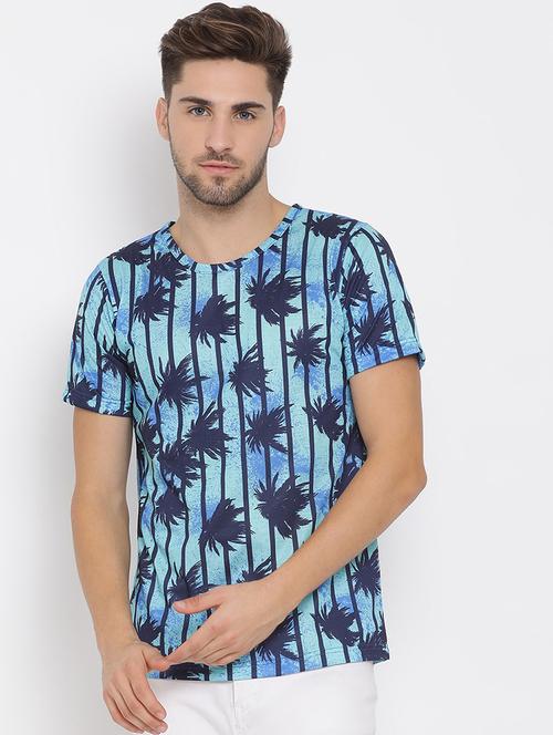 men round neck printed t-shirt - 19435689 - Very Small Image - 1