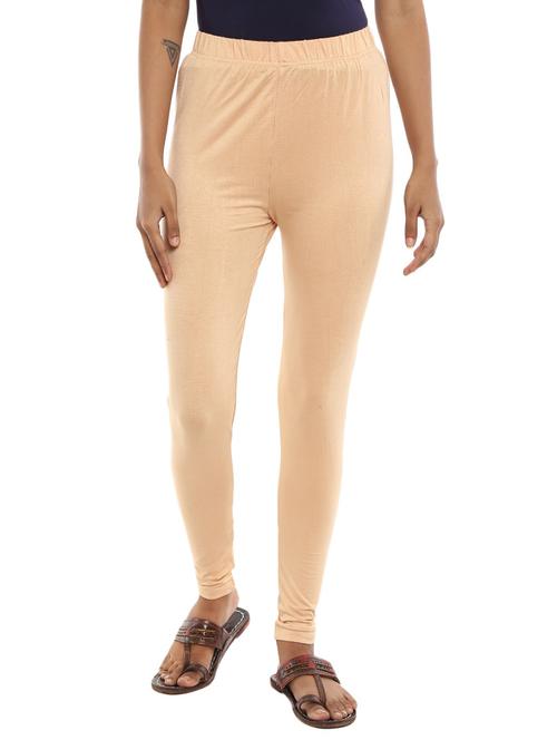 beige cotton leggings - 19436134 - Very Small Image - 1