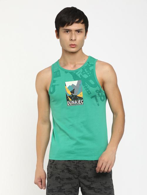 round neck printed vest - 19436886 - Very Small Image - 1