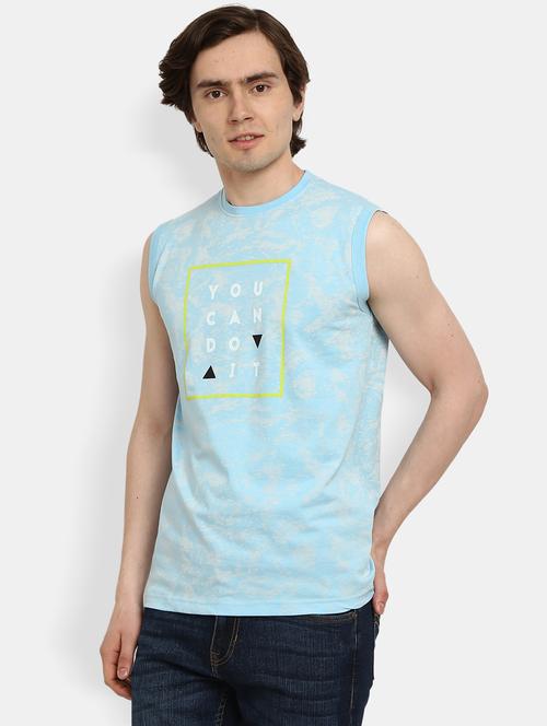 round neck printed vest - 19436901 - Very Small Image - 1