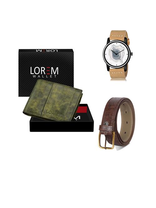 belt, wallet & watch gift combo - 19443184 - Very Small Image - 1