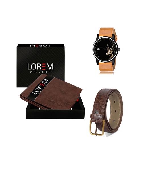 belt, wallet & watch gift combo - 19443418 - Very Small Image - 1