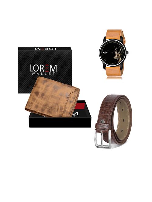 belt, wallet & watch gift combo - 19443475 - Very Small Image - 1
