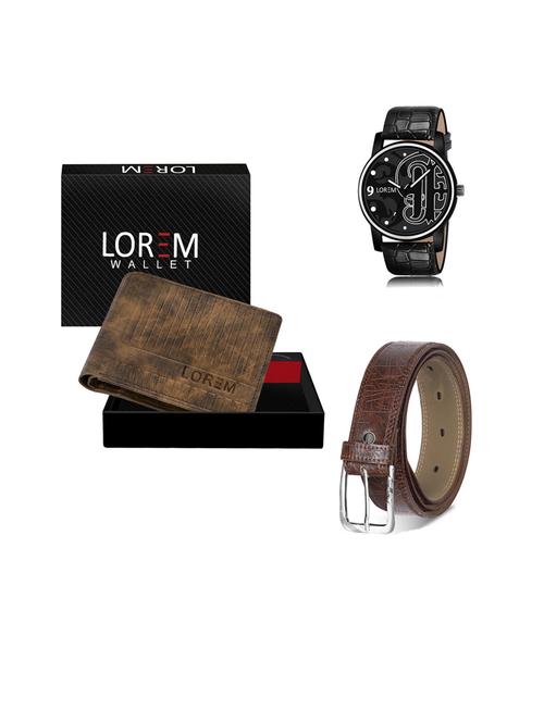 belt, wallet & watch gift combo - 19443786 - Very Small Image - 1