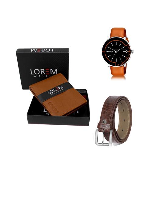 belt, wallet & watch gift combo - 19443903 - Very Small Image - 1