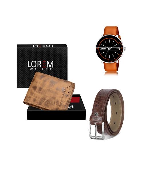 belt, wallet & watch gift combo - 19444015 - Very Small Image - 1