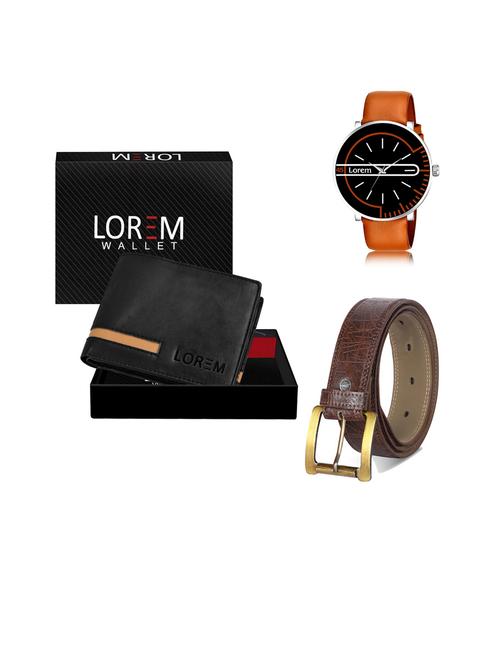 belt, wallet & watch gift combo - 19444136 - Very Small Image - 1