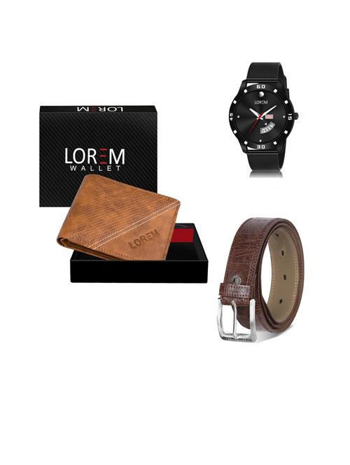 belt, wallet & watch gift combo - 19444627 - Very Small Image - 1