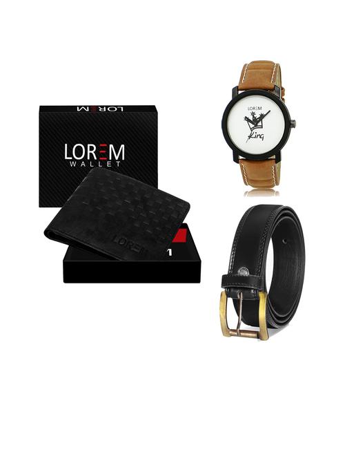 belt, wallet & watch gift combo - 19446228 - Very Small Image - 1