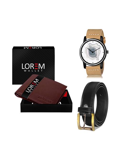 belt, wallet & watch gift combo - 19447823 - Very Small Image - 1