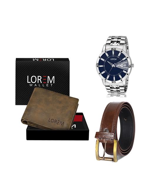 belt, wallet & watch gift combo - 19448599 - Very Small Image - 1