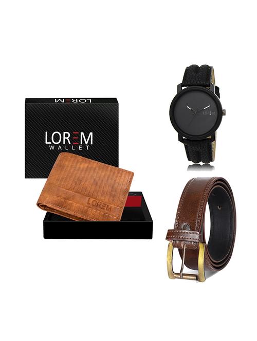 belt, wallet & watch gift combo - 19449503 - Very Small Image - 1