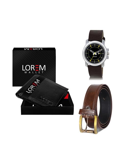 belt, wallet & watch gift combo - 19450074 - Very Small Image - 1
