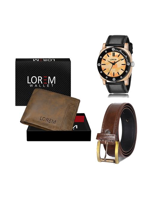 belt, wallet & watch gift combo - 19450263 - Very Small Image - 1