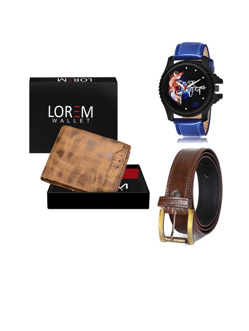 belt, wallet & watch gift combo - 19450891 - Very Small Image - 1