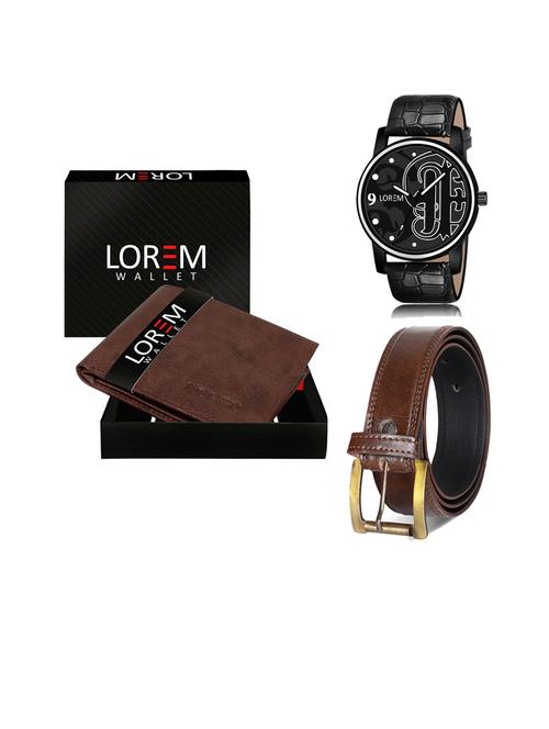 belt, wallet & watch gift combo - 19451062 - Very Small Image - 1