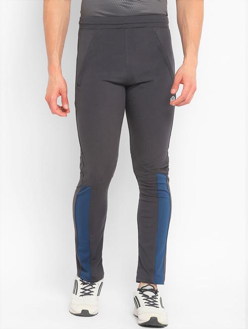 mid rise color block ankle length track pant - 19454333 - Very Small Image - 1