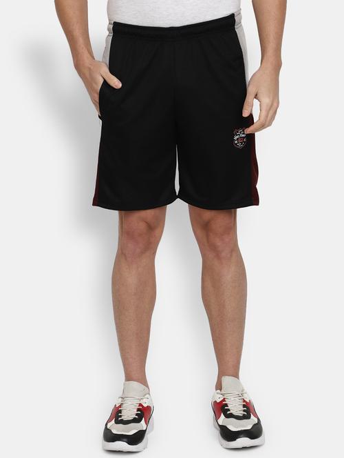 mid rise color block shorts - 19454833 - Very Small Image - 1