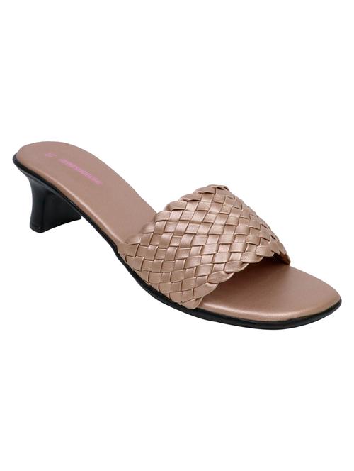 pink leatherette slip on sandals - 19454978 - Very Small Image - 1