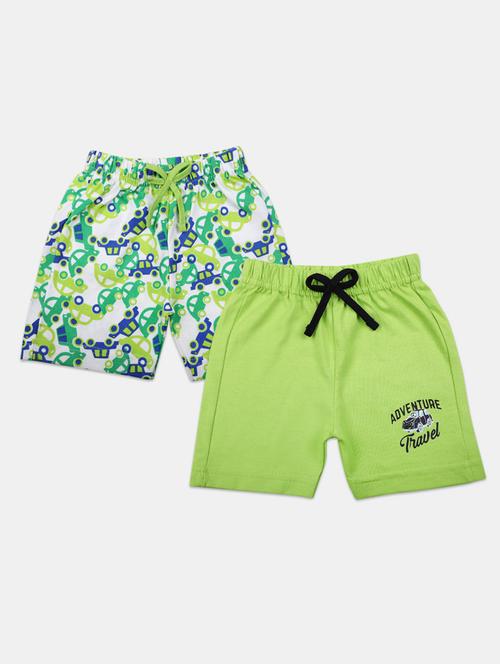 pack of 2 printed multi colored shorts - 19460387 - Very Small Image - 1
