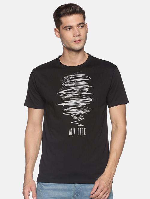 round neck printed regular t-shirt - 19465083 - Very Small Image - 1