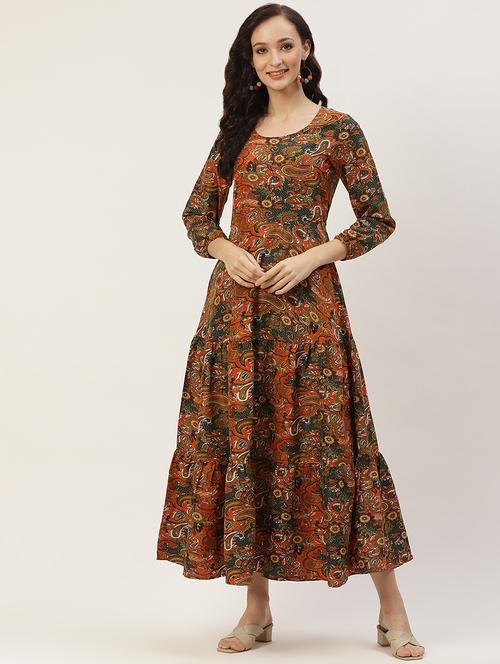women's tiered dress floral dress - 19466068 - Very Small Image - 1