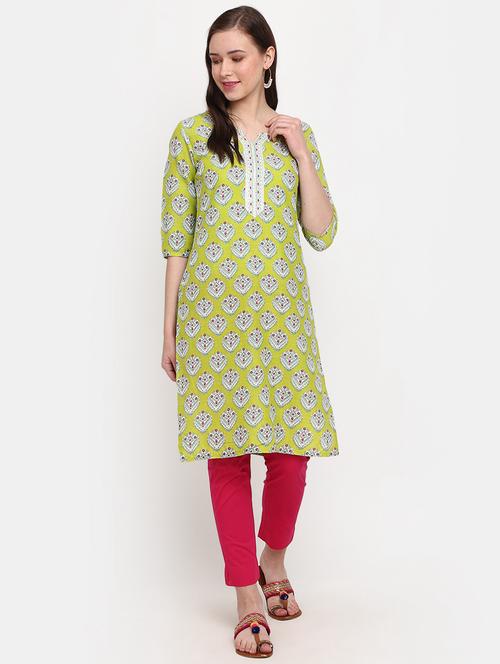 women's straight kurta - 19472133 - Very Small Image - 1