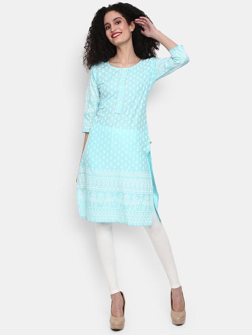 women's straight kurta - 19472138 - Very Small Image - 1