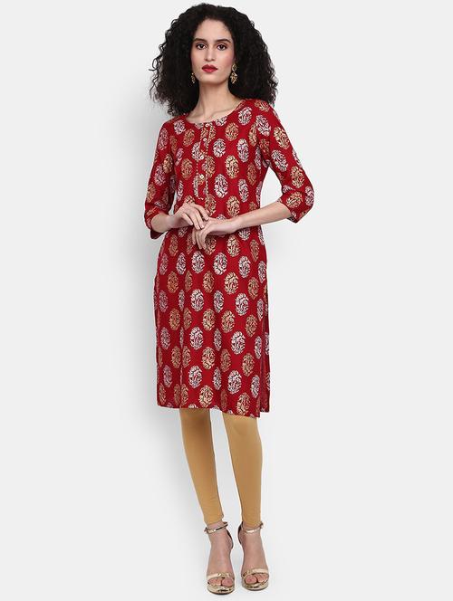 women's straight kurta - 19472140 - Very Small Image - 1