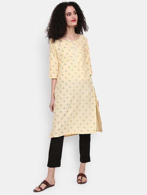 women's straight kurta - 19472144 - Very Small Image - 1